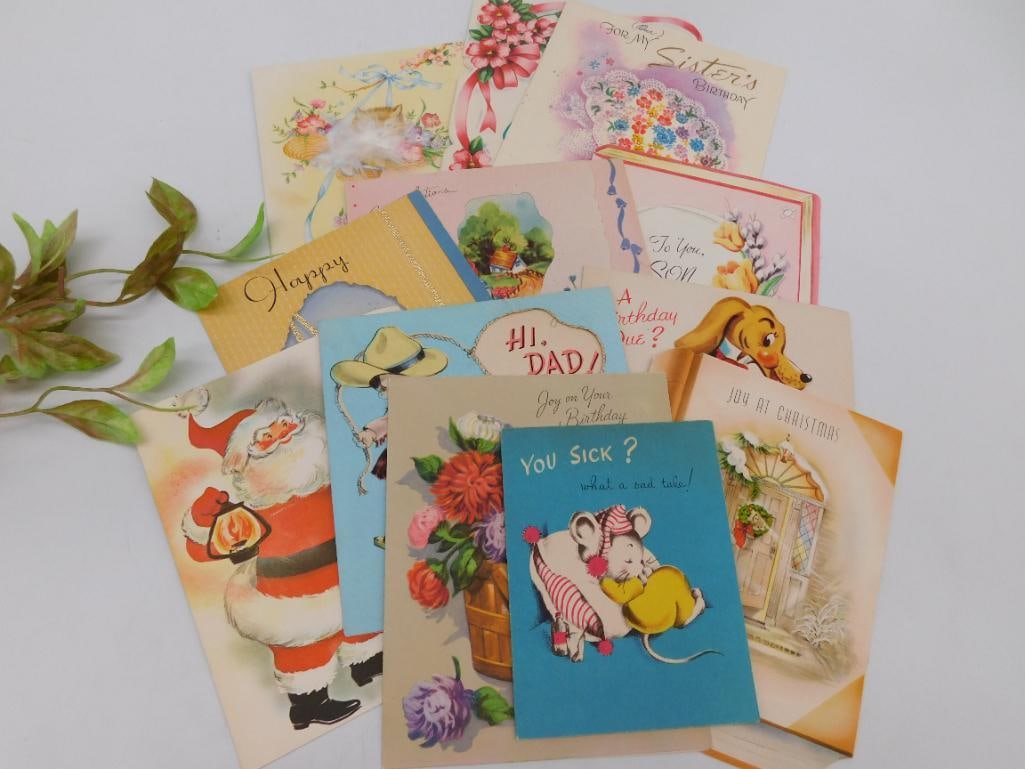 GREETING CARDS VINTAGE ANTIQUE EPHEMERA: GREETING CARDS VINTAGE ANTIQUE EPHEMERA
