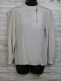 GRAY BLOUSE VINTAGE CLOTHING