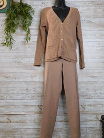 BEIGE SLACKS AND SWEATER VINTAGE CLOTHING