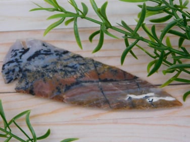 4 INCH HAND KNAPPED ARTIFACT TOOL ROCK STONE LAPIDARY SPECIMEN