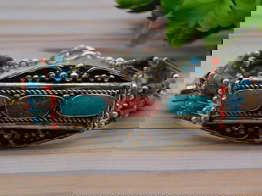 CARNELIAN AND TURQUOISE BRACELET ROCK STONE LAPIDARY SPECIMEN