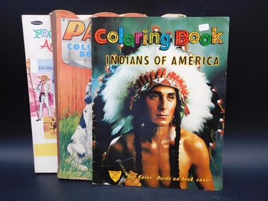 VINTAGE COLORING BOOKS