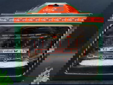 COCA-COLA TROLLY CAR ORNAMENT