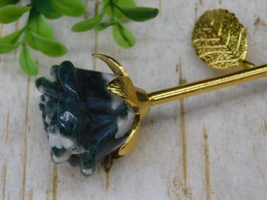 TREE AGATE ROSE ROCK STONE LAPIDARY SPECIMEN