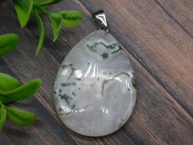 TREE AGATE PENDANT ROCK STONE LAPIDARY SPECIMEN