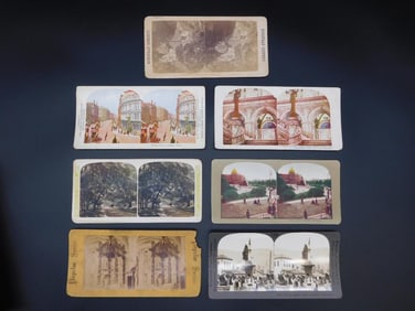STEREOSCOPE CARDS VINTAGE ANTIQUE