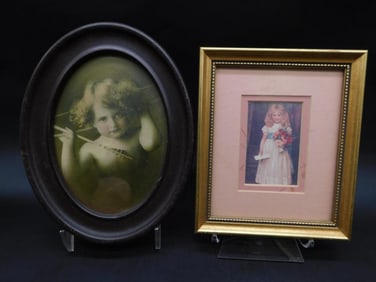 FRAMED PORTRAITS VINTAGE ANTIQUE