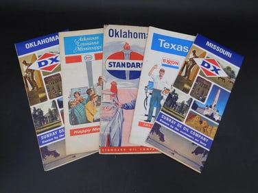 DX ROAD MAPS ASSORTED STATES VINTAGE ANTIQUE
