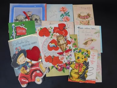GREETING CARDS VINTAGE ANTIQUE