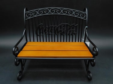 WOOD AND METAL BENCH MINIATURE