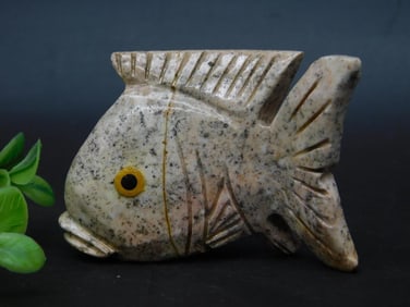 STONE FISH ROCK STONE LAPIDARY SPECIMEN