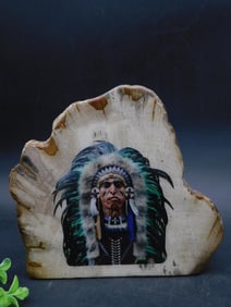 PETRIFIED WOOD SLAB WITH CHIEF ROCK STONE LAPIDARY SPECIMEN
