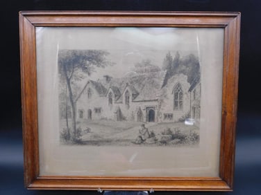 Framed Cumnor Place Print