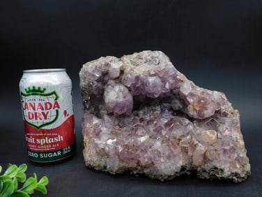 Large Amethyst Geode Cluster on Rock Matrix ROCK STONE LAPIDARY SPECIMEN