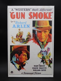 Gun Smoke Movie Poster With Frame