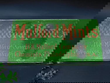 Mulford Mints Tin Display Box for 5 Cents
