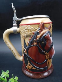 Budweiser Clydesdales Stein ?A Proud Heritage? 2002 Edition