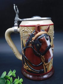 2002 Budweiser Clydesdales ?A Proud Heritage? Collector Stein