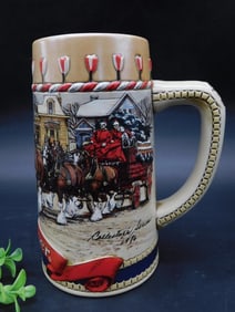 1986 Budweiser Clydesdale Collectors Series Stein