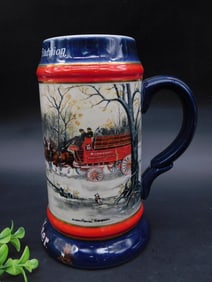1990 Budweiser Clydesdale Stein from Inaugural Issue Series