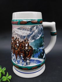 1993 Budweiser Holiday Stein, Special Delivery by Nora Koerber