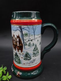 1991 Anheuser-Busch Holiday Stein by Ceramarte
