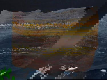 1 POUND 12 OUNCE TIGER IRON ROCK STONE LAPIDARY SPECIMEN