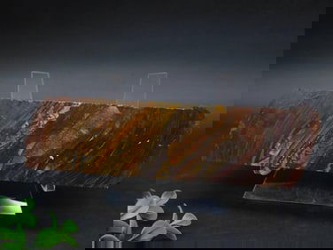 2 POUND TIGER IRON ROCK STONE LAPIDARY SPECIMEN