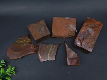 3 POUND TIGER IRON ROCK STONE LAPIDARY SPECIMEN