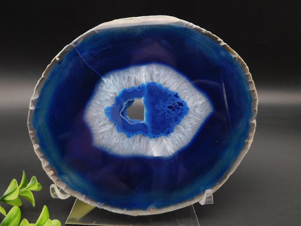 AGATE SLICE ROCK STONE LAPIDARY SPECIMEN: AGATE SLICE ROCK STONE LAPIDARY SPECIMEN