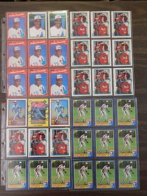 1980S ERA BASEBALL CARD ESTATE COLLECTION VINTAGE SPORTS MEMORABILIA