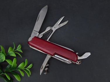 STAINLESS STEEL SWISS ARMY KNIFE UTILITY TOOL VINTAGE ANTIQUE