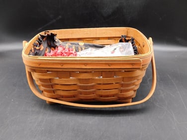 LONGABERGER WOVEN BASKET VINTAGE ANTIQUE
