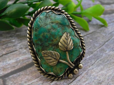 TURQUOISE ADJUSTABLE BRACELET ROCK STONE LAPIDARY SPECIMEN