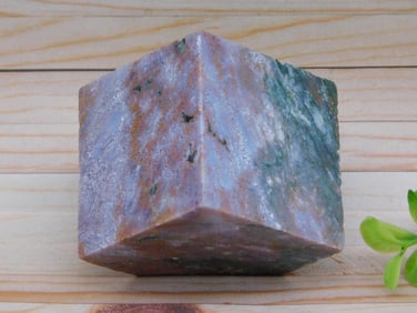 OCEAN JASPER BALANCING CUBE ROCK STONE LAPIDARY SPECIMEN