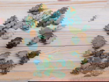 NATURAL TURQUOISE AND SPHERE ROCK STONE LAPIDARY SPECIMEN