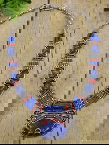 MIXED STONE NECKLACE ROCK STONE LAPIDARY SPECIMEN