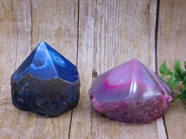 AGATE POINTS ROCK STONE LAPIDARY SPECIMEN