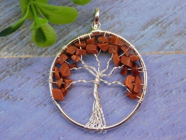GOLDSTONE TREE OF LIFE WIRE WRAPPED PENDANT