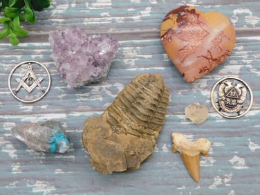 MIXED LOT ROCK STONE LAPIDARY SPECIMEN