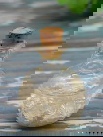 SILVER FLAKES IN BOTTLE ROCK STONE LAPIDARY SPECIMEN