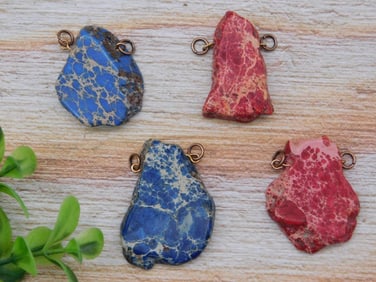 IMPRESSION JASPER PENDANTS ROCK STONE LAPIDARY SPECIMEN