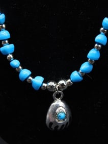 BEAR CLAW PENDANT NECKLACE ROCK STONE LAPIDARY SPECIMEN