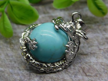 STONE DRAGON PENDANT ROCK STONE LAPIDARY SPECIMEN