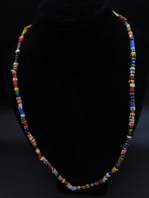 AFRICAN TRADE BEADS ROCK STONE LAPIDARY SPECIMEN