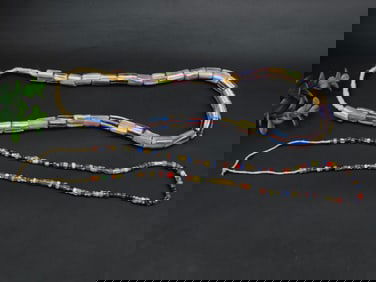 AFRICAN TRADE BEADS ROCK STONE LAPIDARY SPECIMEN