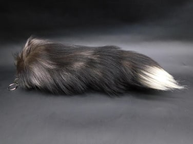SILVER FOX TAIL TAXIDERMY