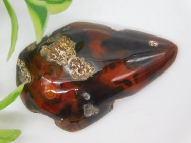 Polished Multi-Colored Agate Gemstone, 11 Grams