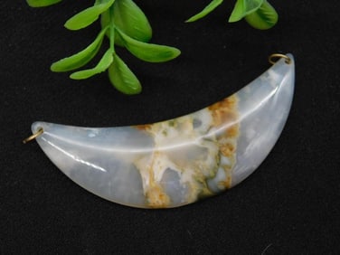 Crescent Stone Pendant