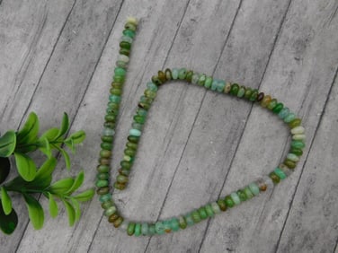 Strand of Green Gemstone Beads
